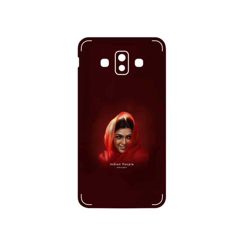 برچسب پوششی ماهوت مدل Portrait of an Indian Woman مناسب برای گوشی موبایل سامسونگ Galaxy J7 Duo
