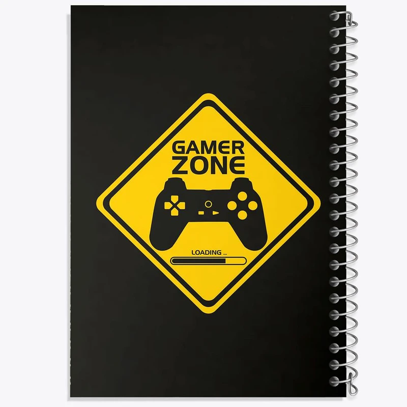 دفتر ژورنال نویسی 50 برگ خندالو مدل نقطه ای طرح گیمر Gamer کد 3902