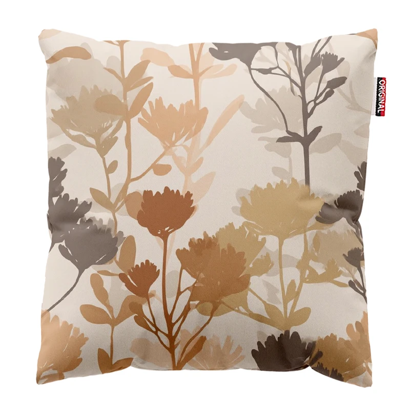 کوسن پاد آفرین مدل مینیمال طرح گل و برگ کد PK403254 سایز 40*40 سانتی متر