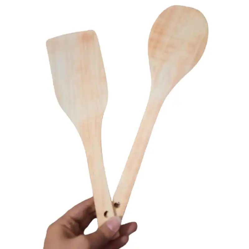 کفگیر مدل چوبی کد 470 مجموعه 2 عددی