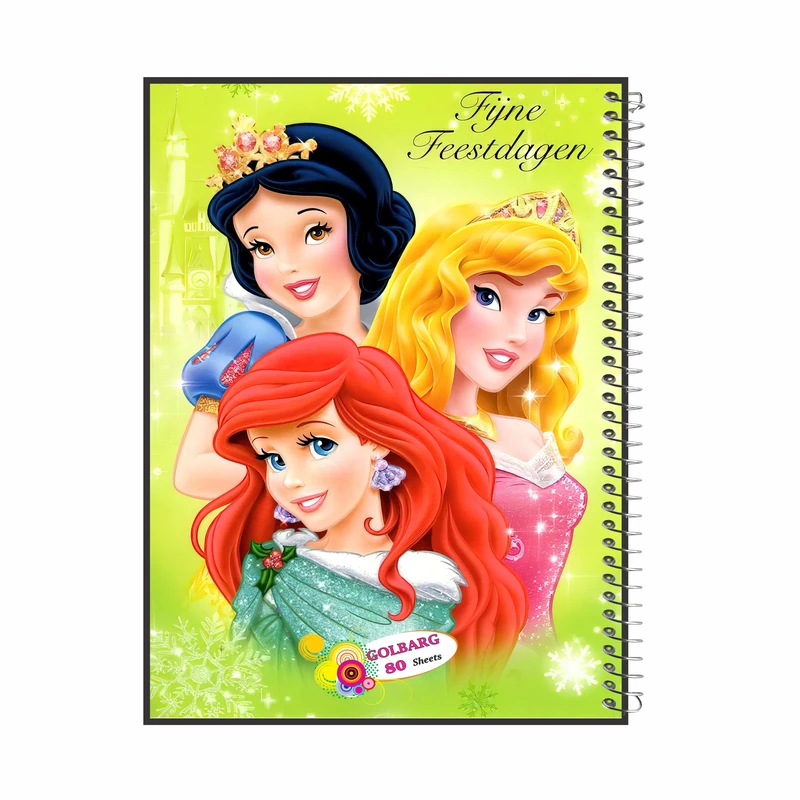 دفتر مشق 80 برگ گلبرگ طرح دخترانه کد 1062