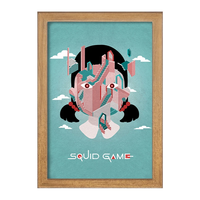 تابلو خندالو مدل بازی مرکب (Squid Game) کد F10142