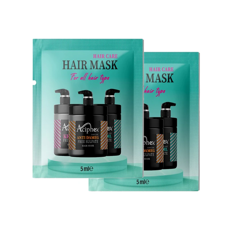 ماسک مو ترمیم کننده اسیفکس مدل Argan Oil مناسب برای انواع مو حجم 5 میلی لیتر بسته 2 عددی