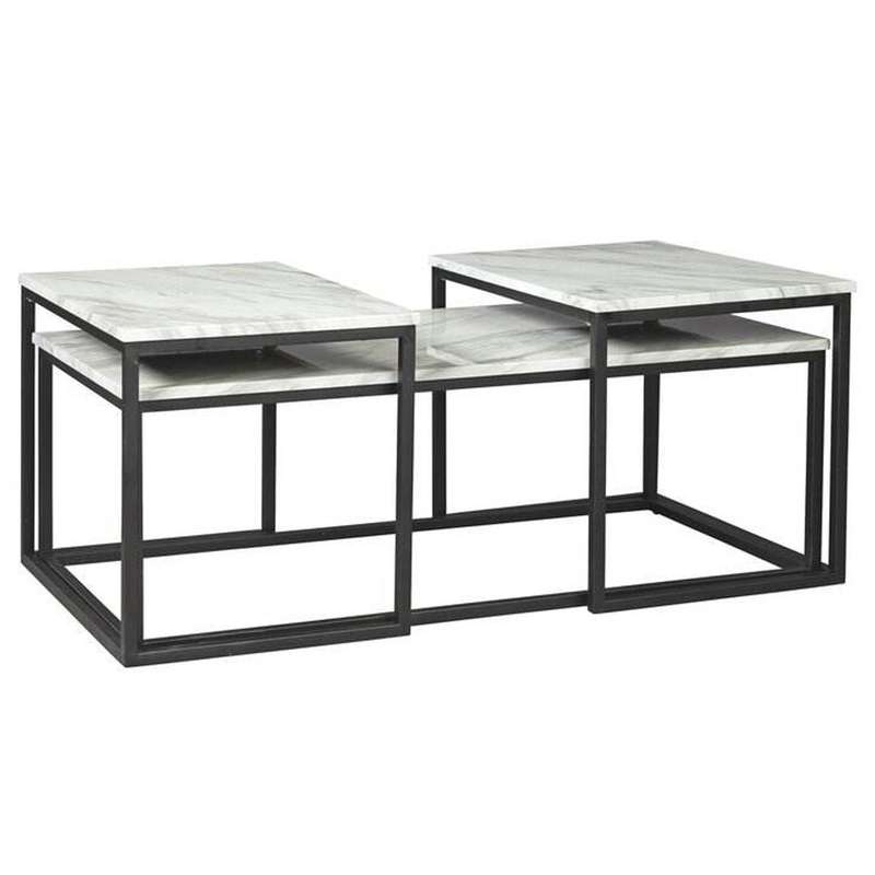 میز پذیرایی مدل NA-20479-ST مجموعه 3 عددی