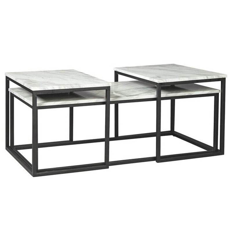 میز پذیرایی مدل NA-20479-ST مجموعه 3 عددی