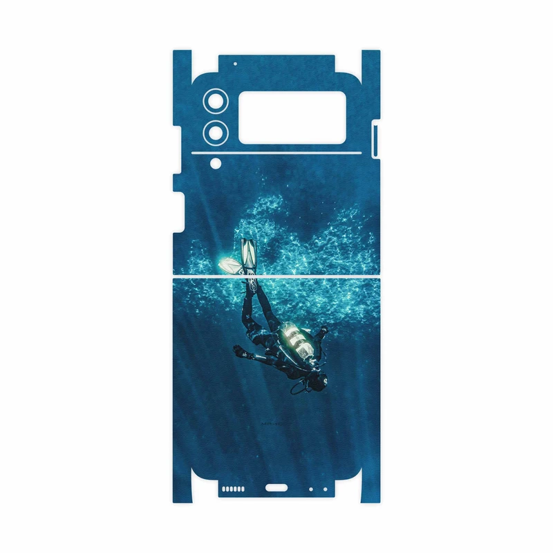 برچسب پوششی ماهوت مدل Scuba-Diving-FullSkin مناسب برای گوشی موبایل سامسونگ Galaxy Z Flip3 5G