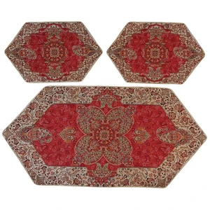 ست 3 تکه رومیزی ترمه کد TRSETE47