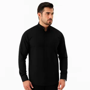 پیراهن آستین بلند یقه دیپلمات مردانه مدل S102