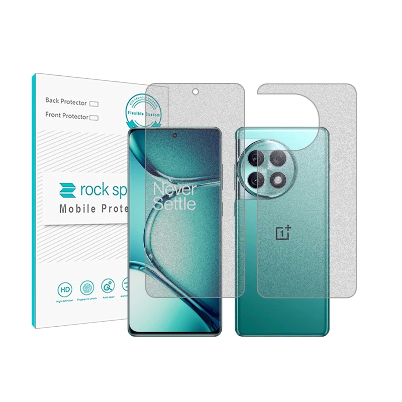 محافظ صفحه نمایش مات راک اسپیس مدل HyMTT مناسب برای گوشی موبایل وان پلاس Ace 2 Pro به همراه محافظ پشت گوشی