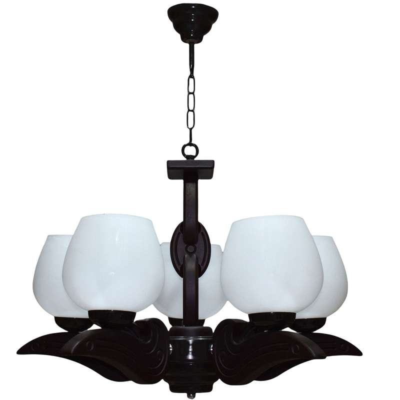 لوستر پنج شعله چشمه نور کد G678.5-BR