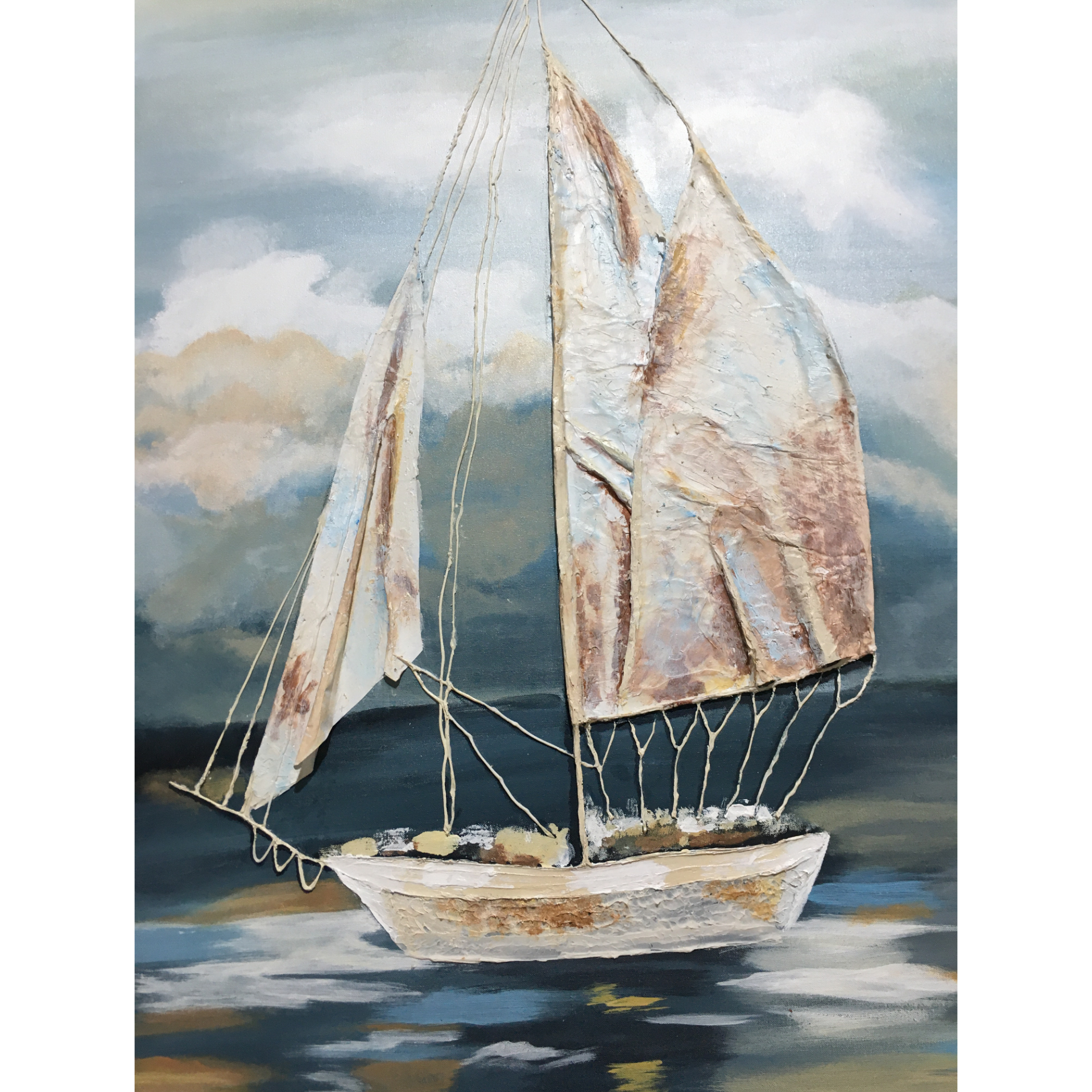 تابلو نقاشی مدل کشتی