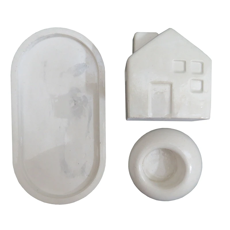 ست 3 تکه جا شمعی و جاعودی مدل کلبه کد 309