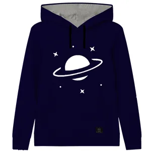 هودی دخترانه 27 مدل سیاره کد Z09 رنگ سرمه ای 