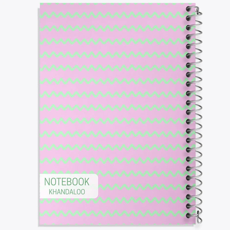 دفتر ژورنال نویسی 50 برگ خندالو مدل نقطه ای طرح پترن فانتزی کد N642