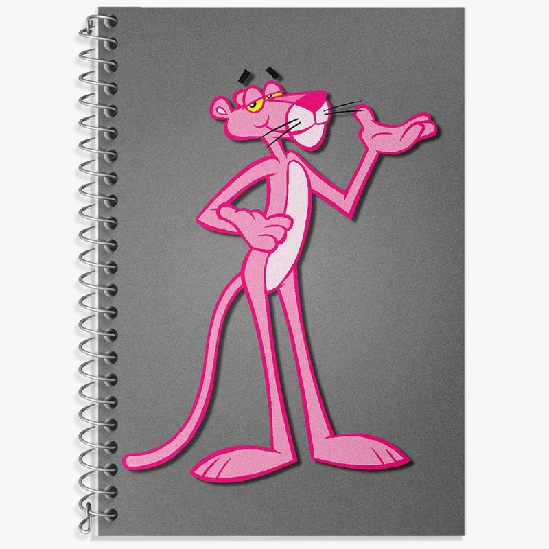 دفتر لغت 50 برگ خندالو طرح پلنگ صورتی کد F2182