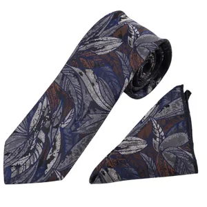 ست کراوات و دستمال جیب مردانه نسن مدل T245