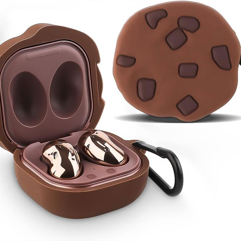 کاور والکری مدل Cookie مناسب برای کیس هدفون سامسونگ Galaxy Buds Live / Buds Pro / Buds 2 / Buds 2 Pro / Buds FE به همراه گیره