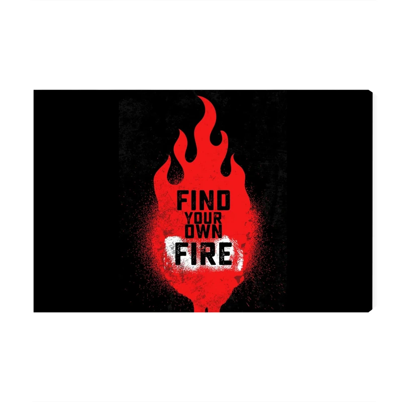 تابلو شاسی عرش مدل فانتزی نوشته Find ur own fire کد As1407