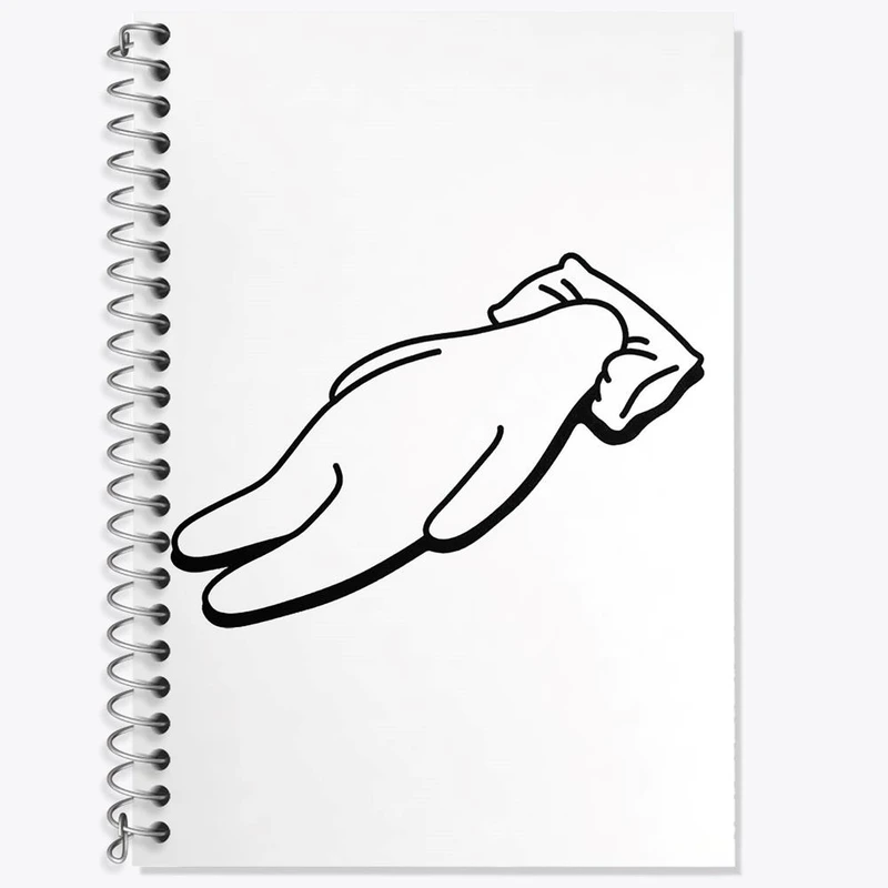 دفتر زبان 50 برگ خندالو مدل سه خط طرح تنبل خسته کد 29421