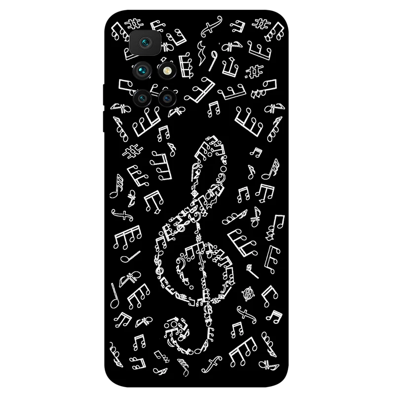 کاور مگافون طرح نوت موسیقی مدل 1370 مناسب برای گوشی موبایل شیائومی Redmi 10 Prime 2022 