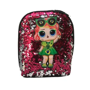 کوله پشتی دخترانه مدل پولک دار  Go-1209