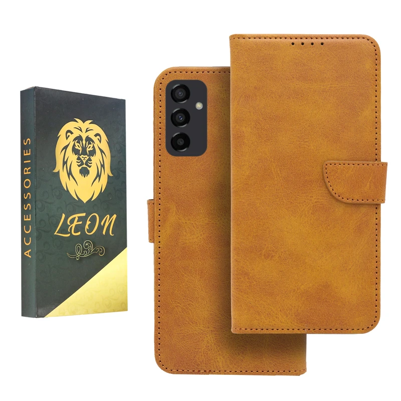کیف کلاسوری لئون مدل Khoshi مناسب برای گوشی موبایل سامسونگ Galaxy M23 5G