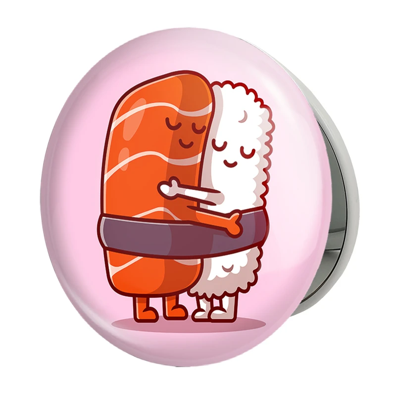 آینه جیبی خندالو طرح سوشی مدل تاشو کد 29456