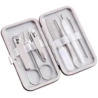 ست مانیکور و پدیکور مدل فانتزی طرح زرافه رنگین کمانی مجموعه 7 عددی