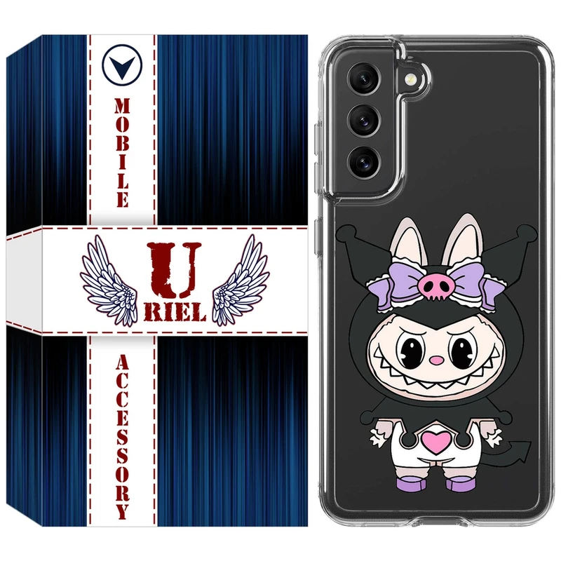 کاور یوریل مدل Clear کد 137 طرح لبوبو Labubu مناسب برای گوشی موبایل سامسونگ Galaxy S21 FE
