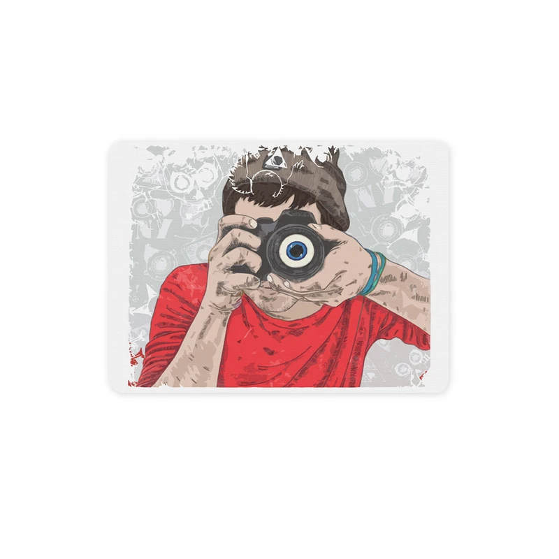 ماوس پد ترمه طراحان ایده مدل پسر عکاس کد job0014