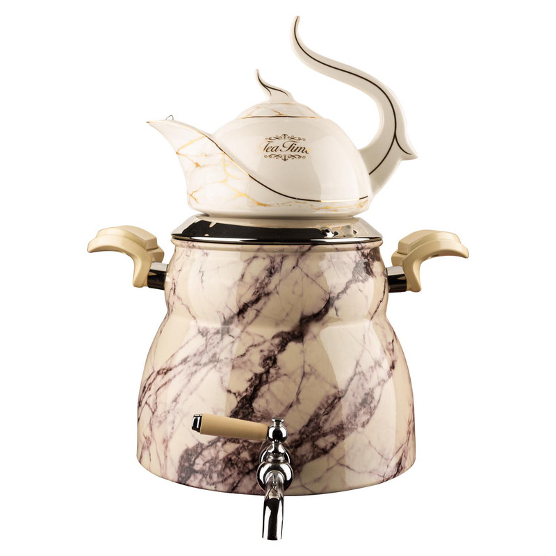 ست کتری و قوری کروپ ست مدل مرمر کد 12