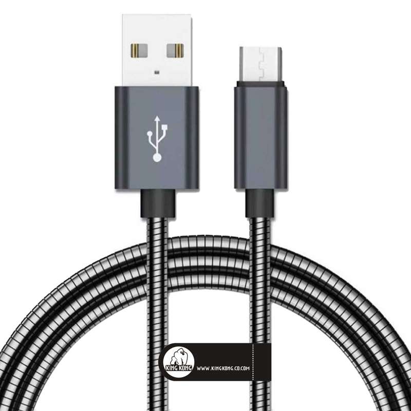 کابل تبدیل USB به MicroUSB کینگ کونگ مدل KING-BLU11 طول 1 متر