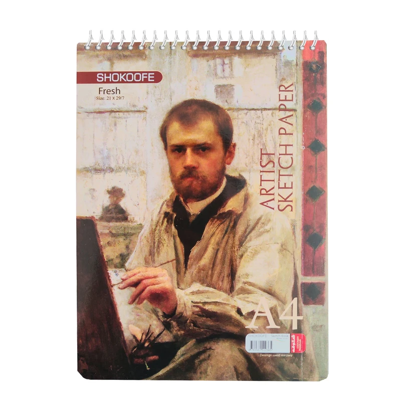 دفتر طراحی 50 برگ شکوفه مدل A4-the painter