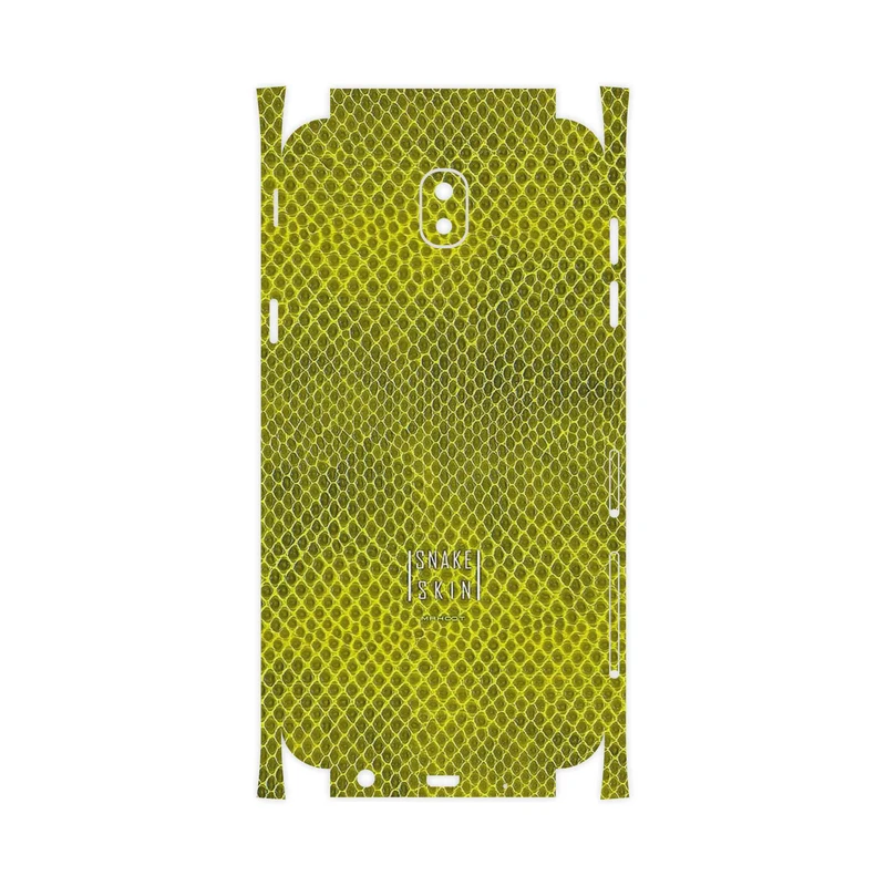 برچسب پوششی ماهوت مدل Yellow Snake Skin-FullSkin مناسب برای گوشی موبایل سامسونگ Galaxy J5 Pro
