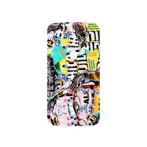 MAHOOT Collage of Teared Paper Cover Sticker for Motorola Moto M
