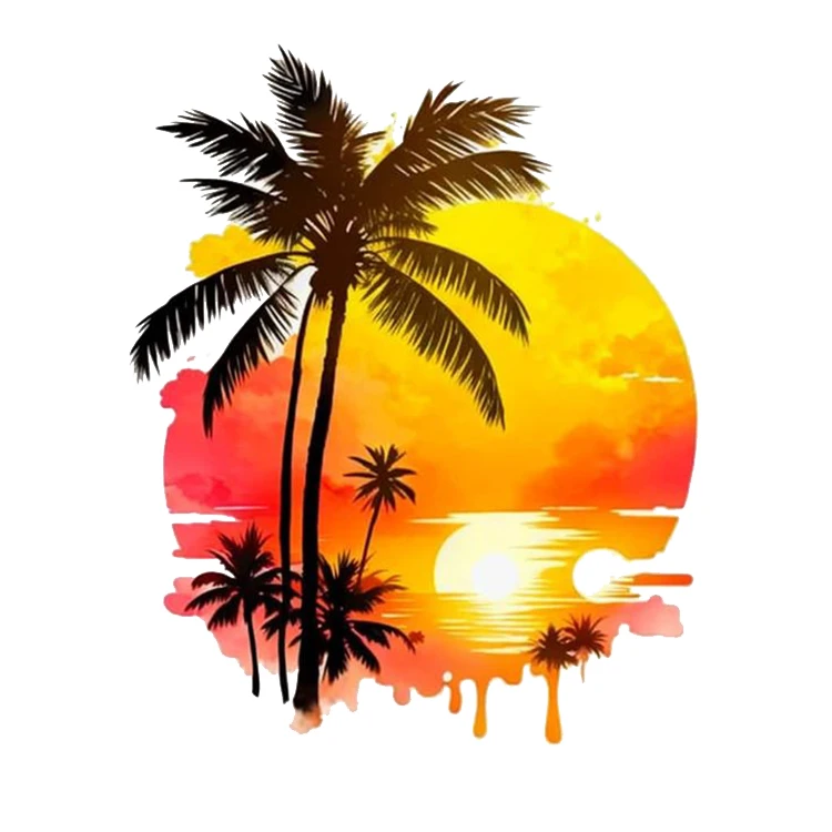 استیکر پارچه و لباس پاد آفرین مدل ساحل کد 4530