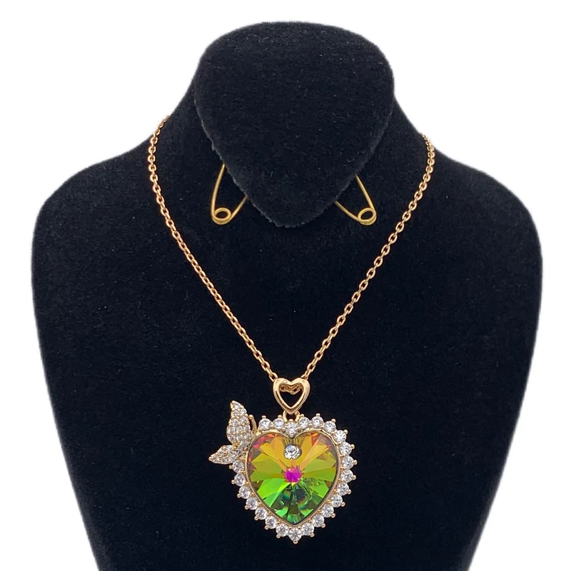 گردنبند زنانه ژوپینگ مدل قلب جواهری KYTAKP256