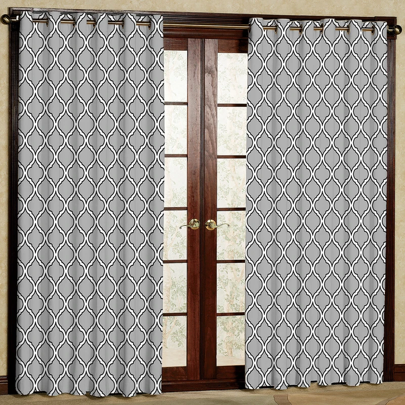 پرده بارمان دکور طرح مدرن مدل مخمل پانچی کد 4871 W سایز 140x280 سانتی متر