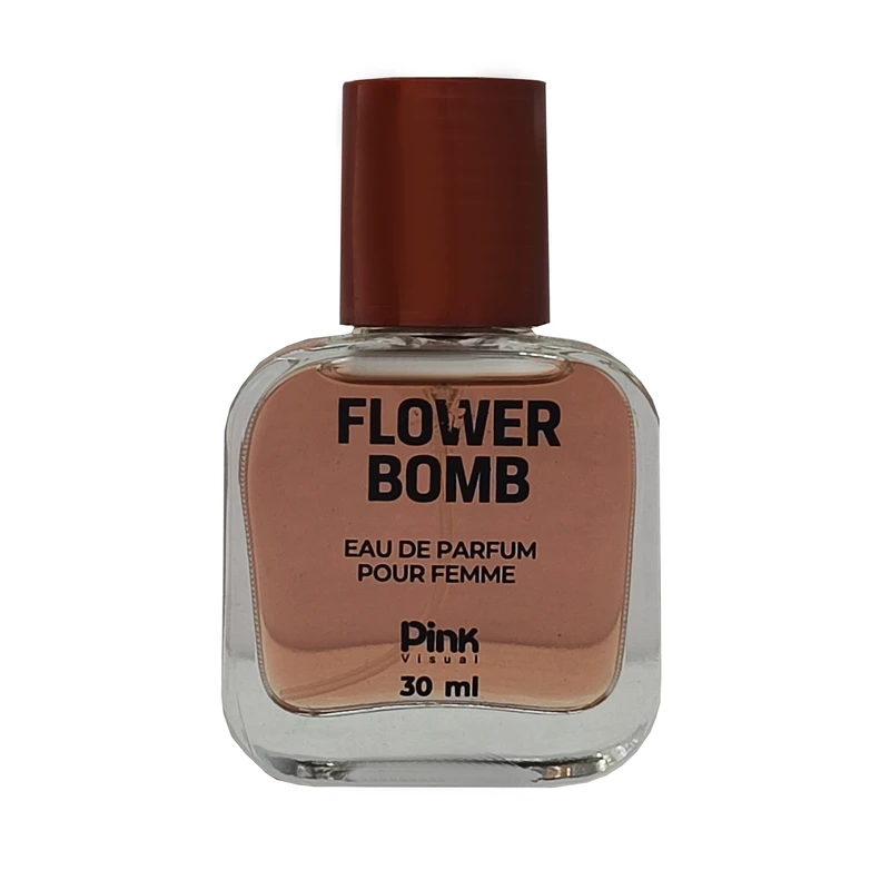 عطر جیبی زنانه پینک ویژوال مدل Flower Bomb حجم 30 میلی لیتر 
