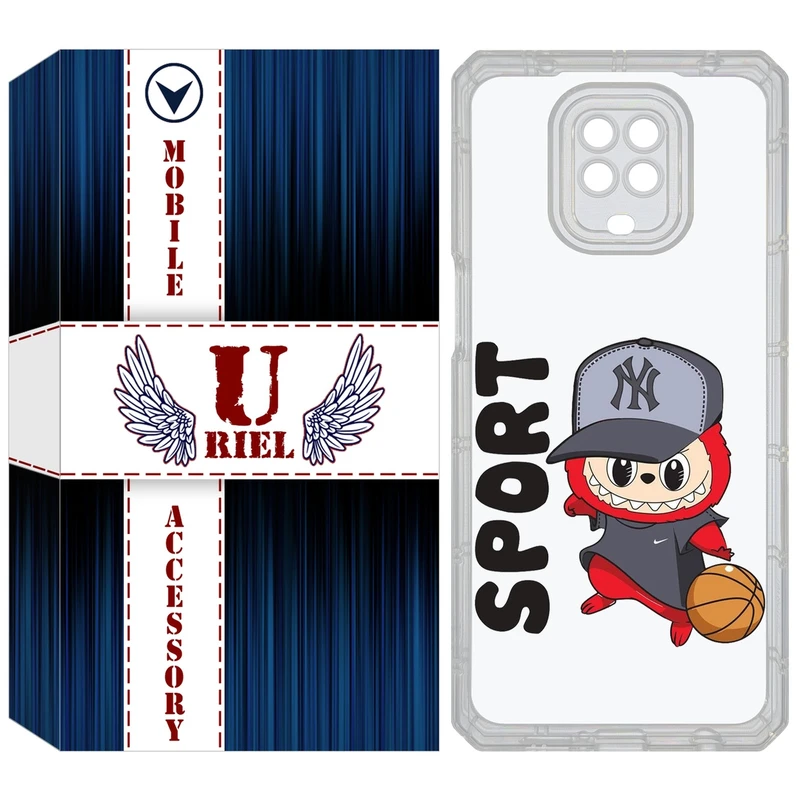 کاور یوریل مدل Clear کد 148 طرح لبوبو Labubu مناسب برای گوشی موبایل شیائومی Redmi Note 9S / Note 9 Pro / Note 9 Pro Max