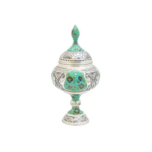 شکلات خوری قلمزنی مسی طرح نقاشی تذهیب کد 7079