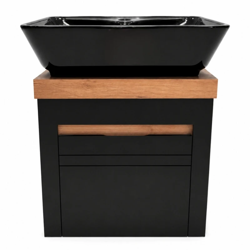ست کابینت و روشویی مدل SNATOR BLAK 3550