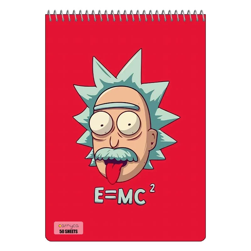 دفتر نقاشی 50 برگ سیمی کارنیکا طرح ریک و مورتی Rick and Morty کد 47677