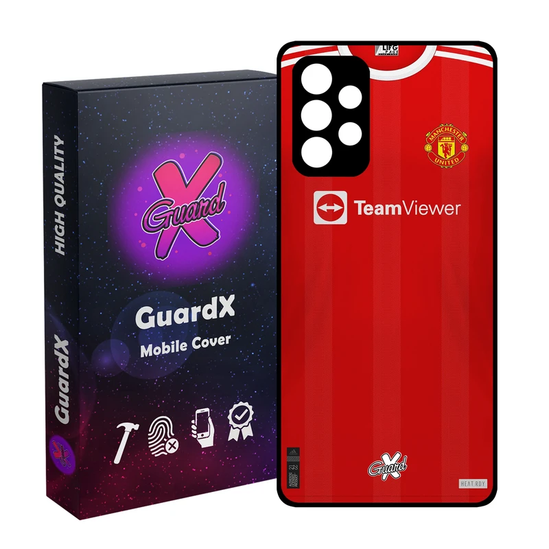 کاور گارد ایکس طرح منچستر یونایتد مدل Glass10376 مناسب برای گوشی موبایل سامسونگ Galaxy A72