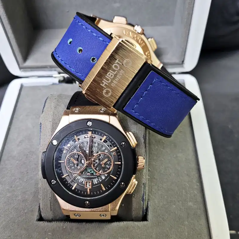 ست ساعت مچی عقربه ای زنانه و مردانه  مدل اسکلتونBR