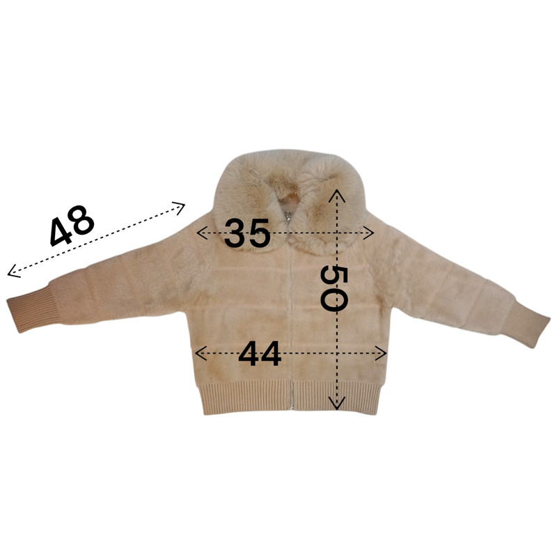 ژاکت زنانه مدل یقه خزدار تمام کش