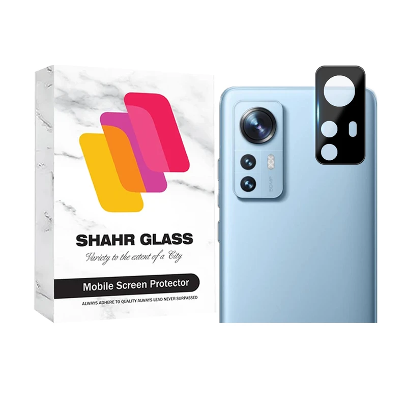 محافظ لنز دوربین  شهر گلس مدل FULLENSS مناسب برای گوشی موبایل شیائومی 12 / 12S / 12X