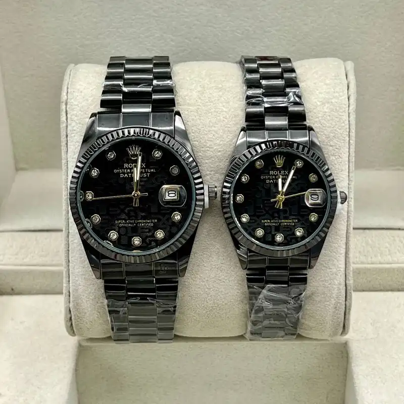 ست ساعت مچی عقربه ای زنانه و مردانه مدل Rlx_01