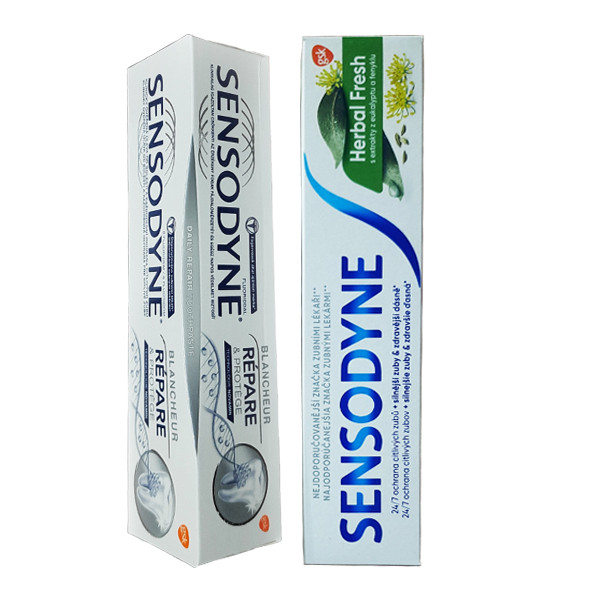 خمیر دندان سنسوداین مدل Herbal Fresh - Whitening حجم 75 میلی لیتر بسته 2 عددی خمیر دندان سنسوداین مدل Herbal Fresh - Whitening حجم 75 میلی لیتر بسته 2 عددی