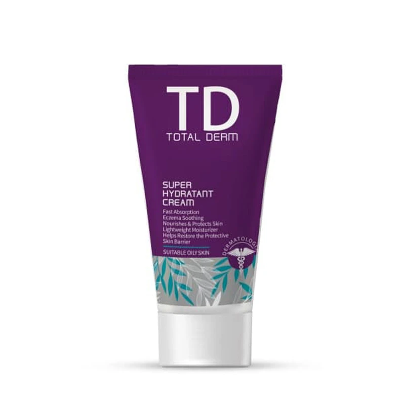 کرم آبرسان توتال درم مدل super حجم 50 میلی لیتر